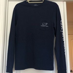 Navy Vineyard Vines Long Sleeve.